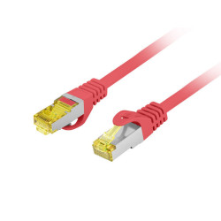 PATCHCORD CAT.6A S/FTP LSZH CU 0.25M ČERVENÝ