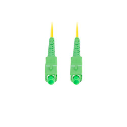 OPTICKÝ PATCHCORD SM SC/APC-SC/APC SIMPLEX 0,5 M LSZH G657A1 3,0 MM ŽLUTÝ
