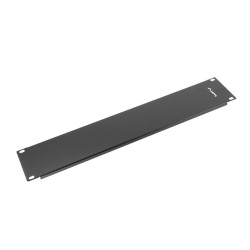 19" ZASLEPOVACÍ PANEL 2U ČERNÝ